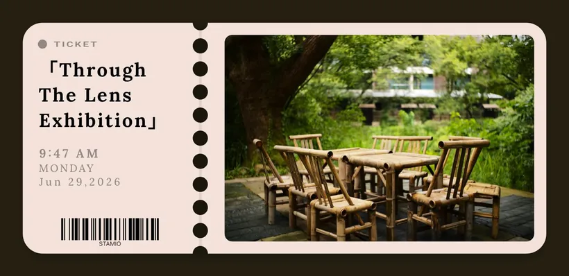 Classic photo border: A ticket to somewhere, example 2